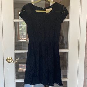 Black lace fit and flare